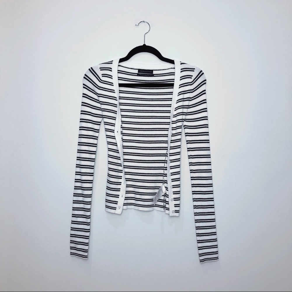 Urban Outfitters Striped ButtonUp Cardigan Sweater
